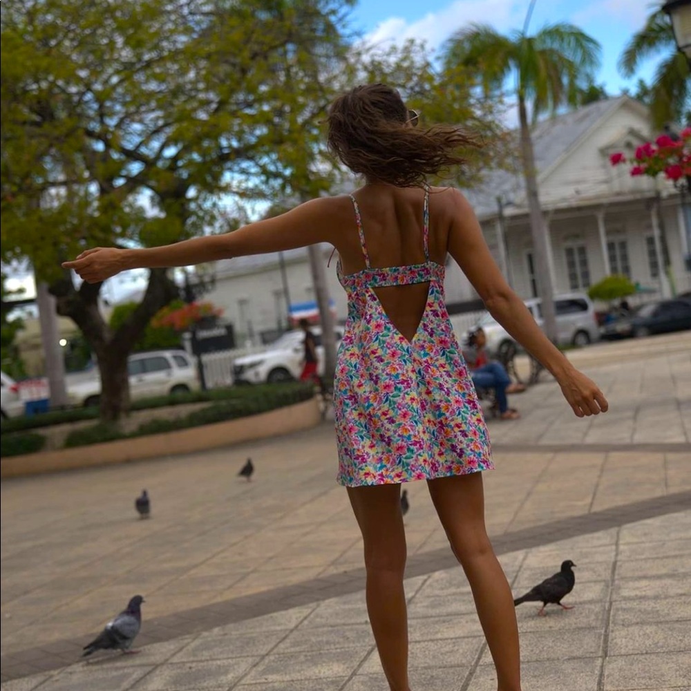 FOR LOVE & LEMONS Watercolor Floral Slip Dress - Picture 10 of 16